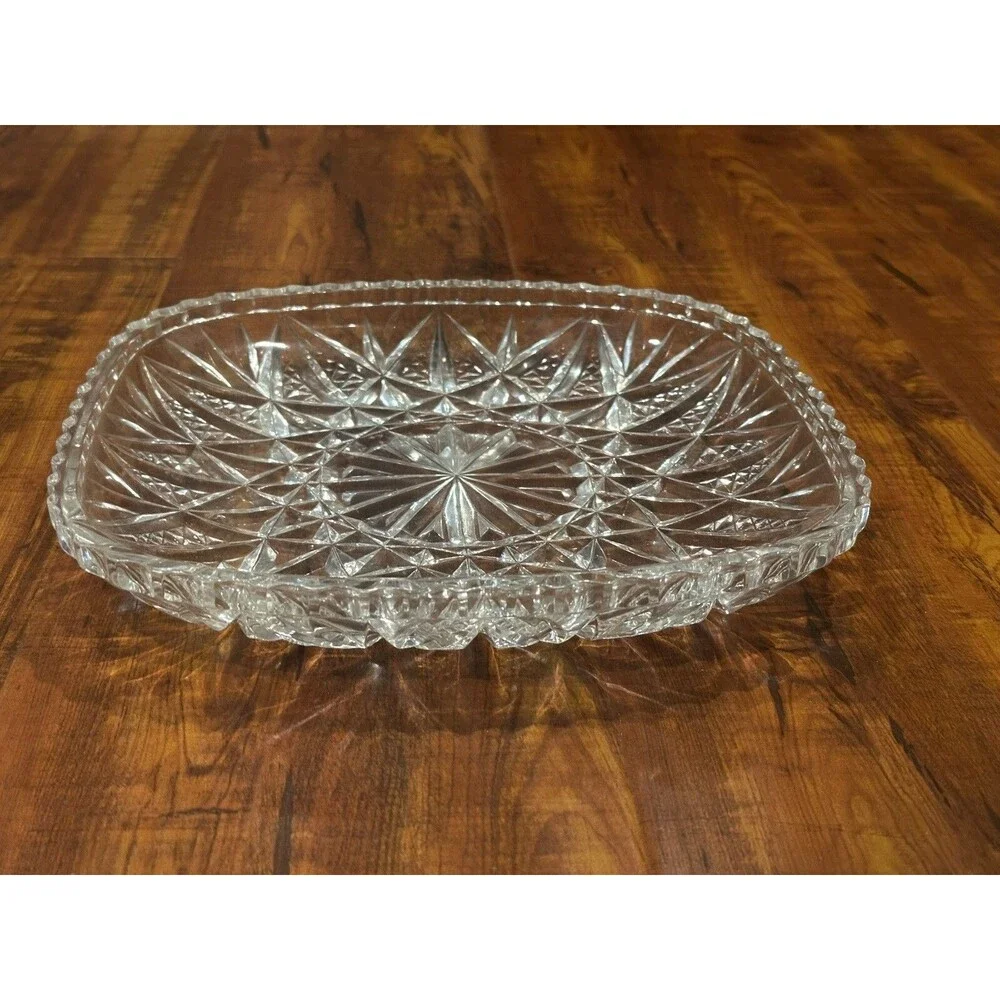 Vintage Hoya Crystal GS220 Cordial Glass - 2 x Heavy Thick Cut Bowl Collection